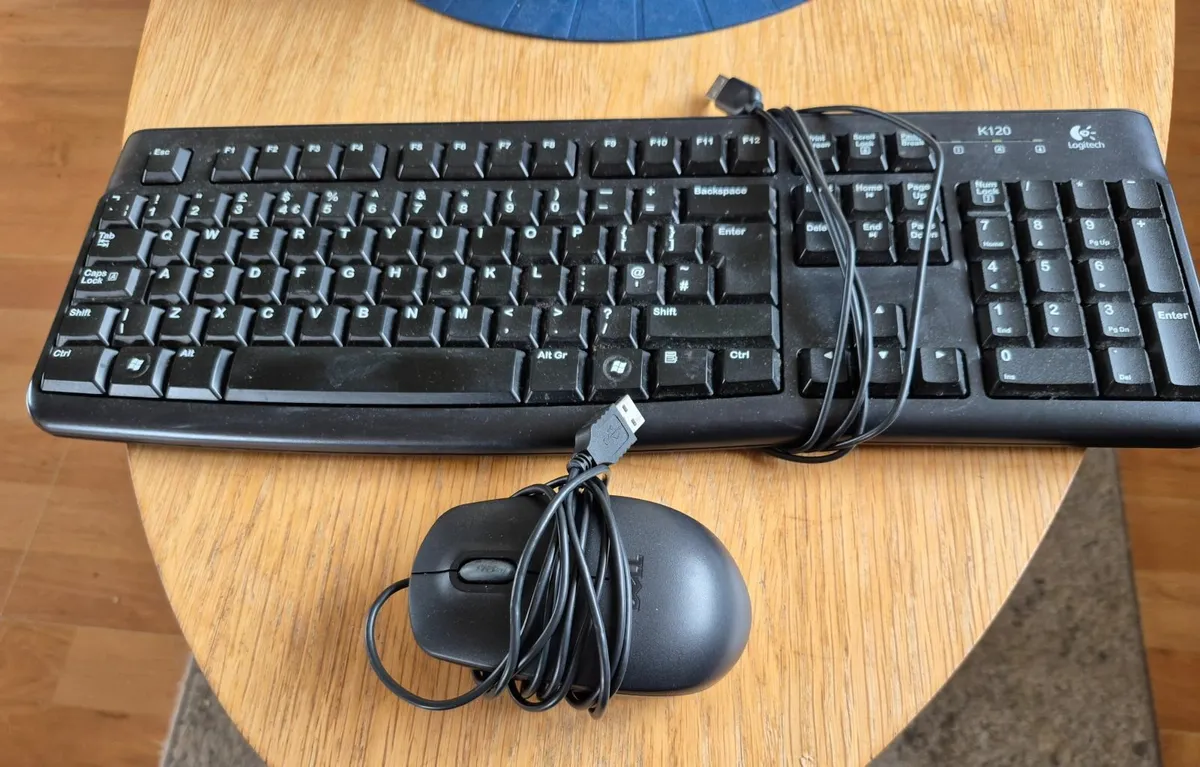 Computer keyboard and mouse