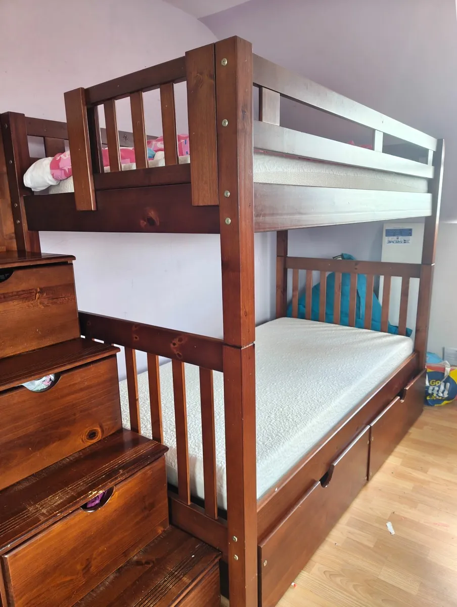 Bunk beds with storage & book shelf - Image 2