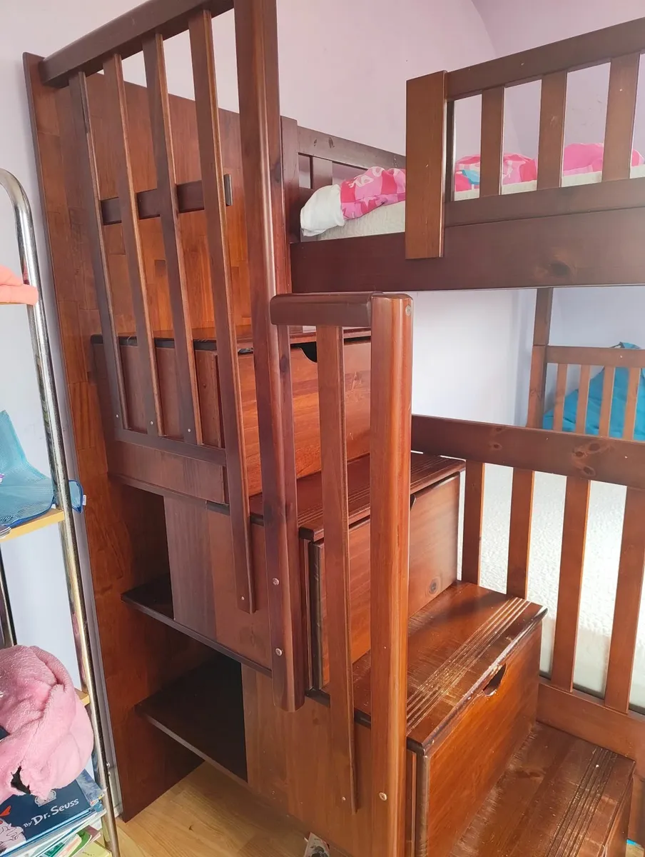Bunk beds with storage & book shelf - Image 3