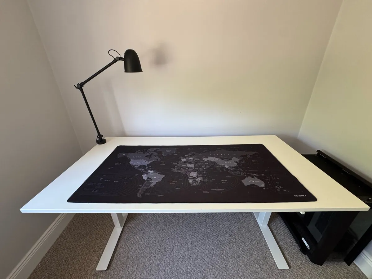 IKEA Office Set Up (Desk, Chair, Lamp, Mat) - Image 4