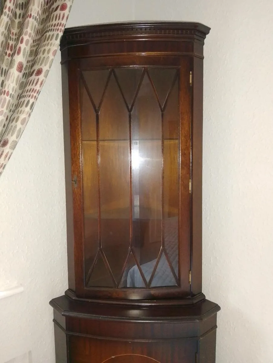 Beautiful China Corner Cabinet - Image 2
