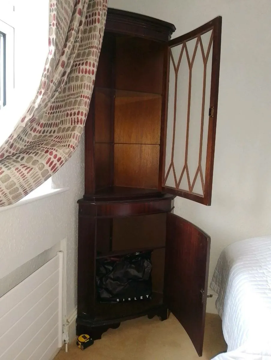 Beautiful China Corner Cabinet - Image 3