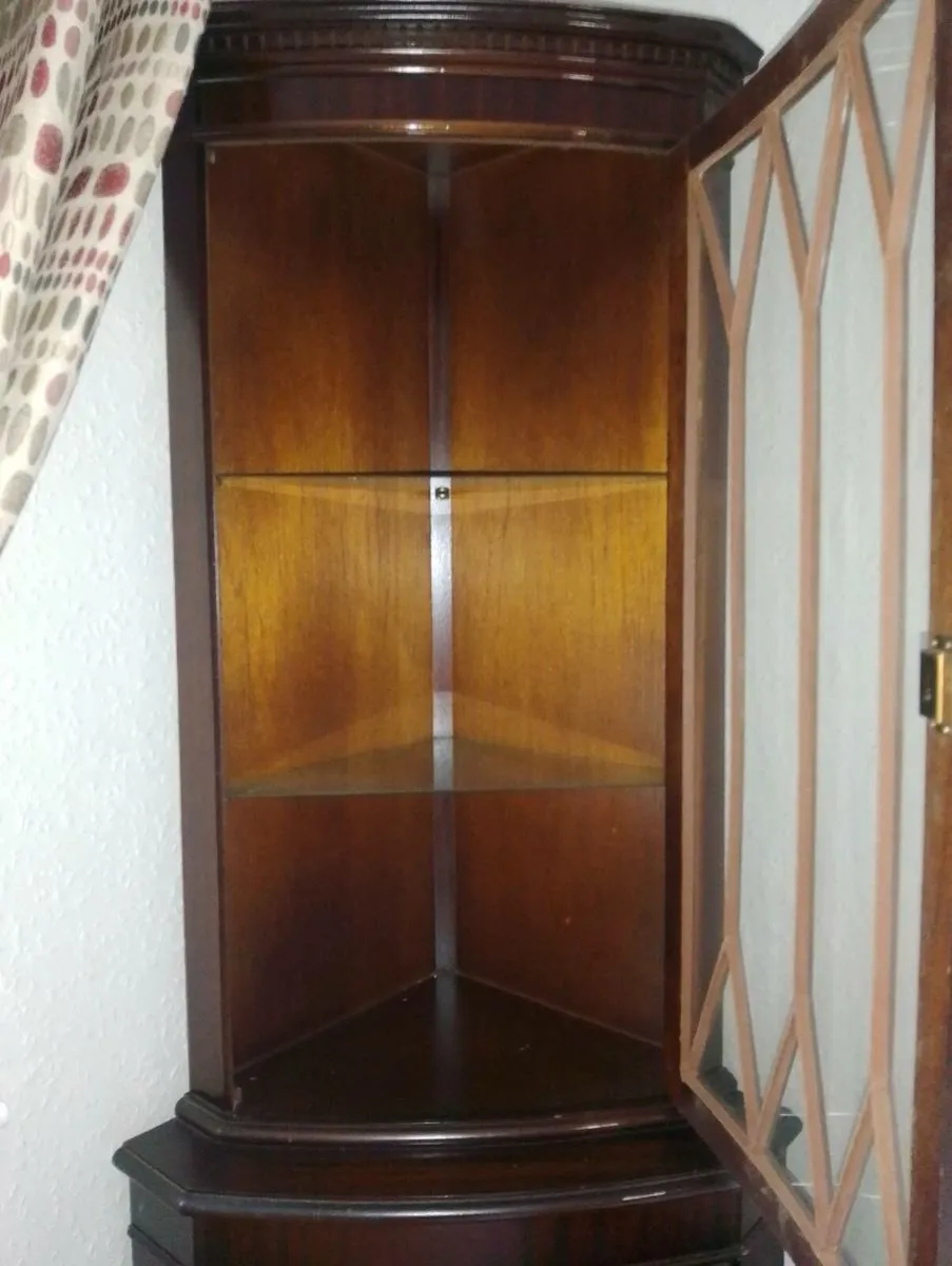 Beautiful China Corner Cabinet - Image 4