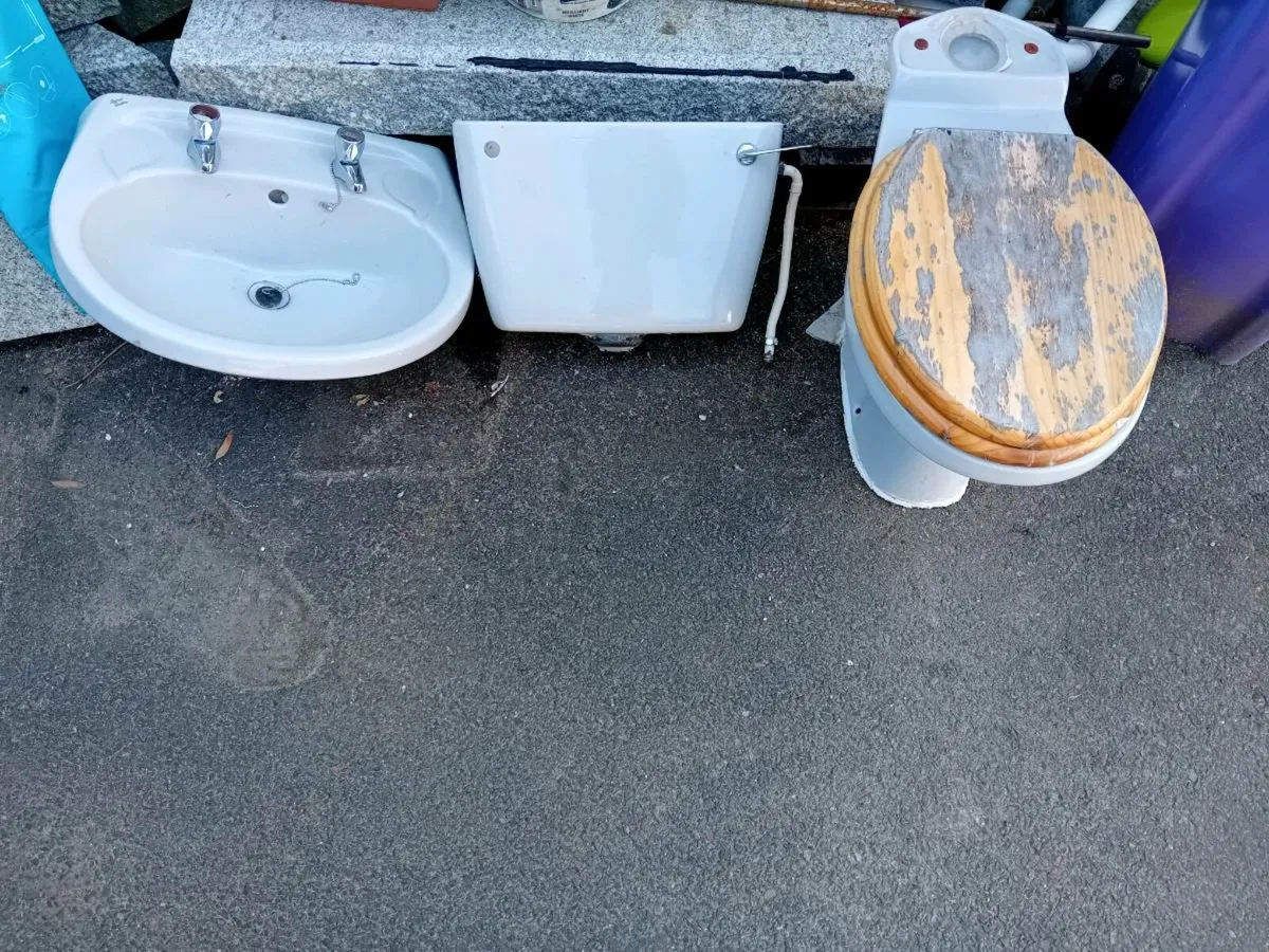 Toilet and sink