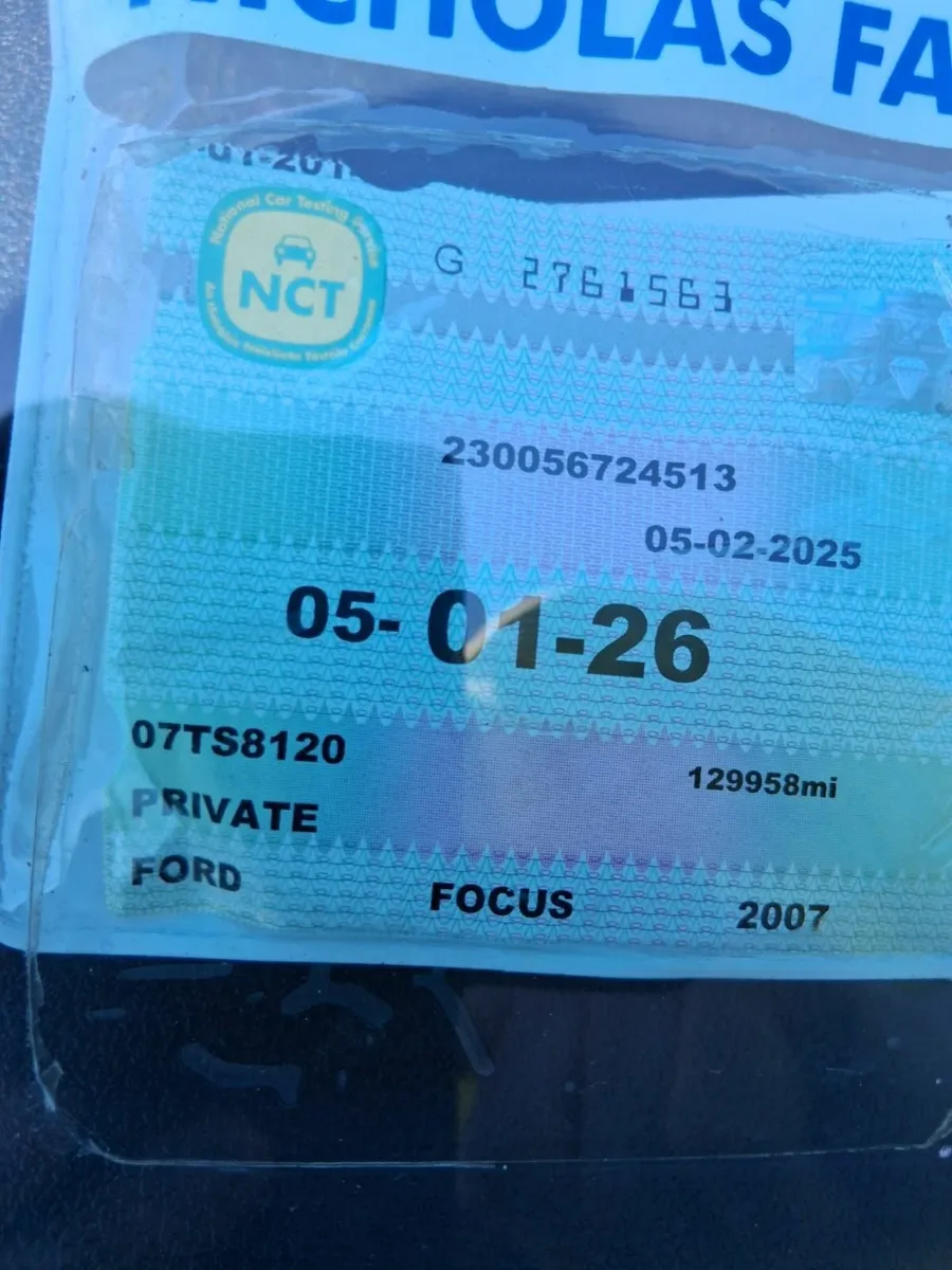 07 1.8 Diesel Focus-  NCT til January - Image 3