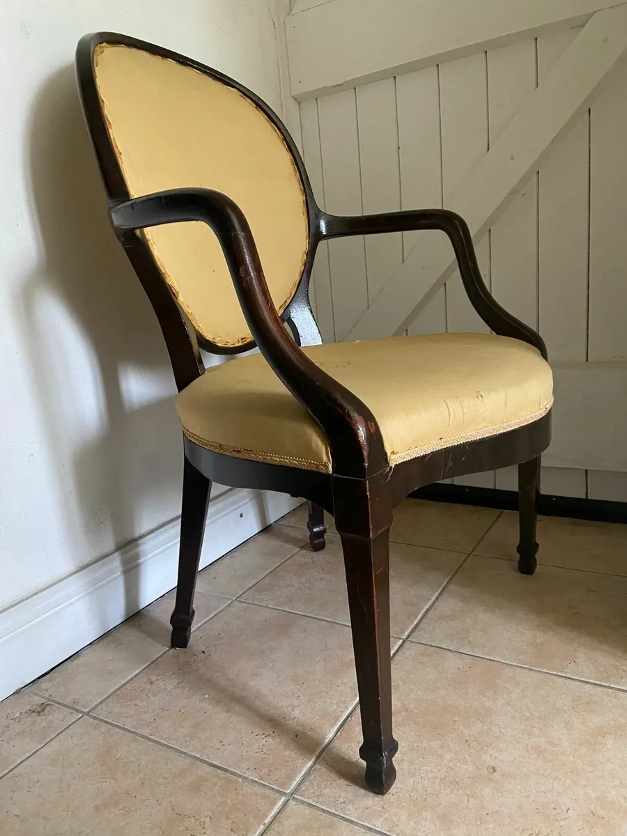 Antique mahogany chair for reupholstery - Image 2