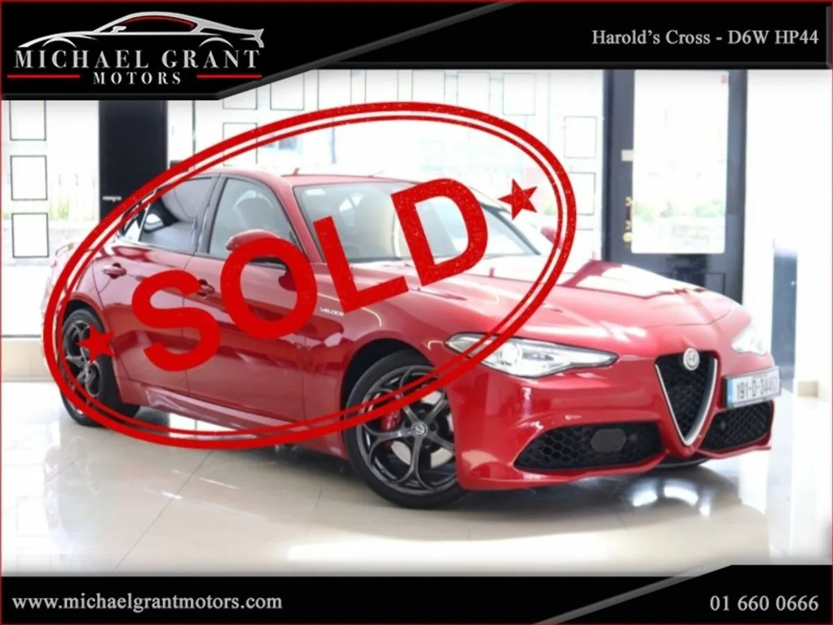 Alfa Romeo Giulia Veloce 2.0 Turbo 280 BHP Auto R - Image 1