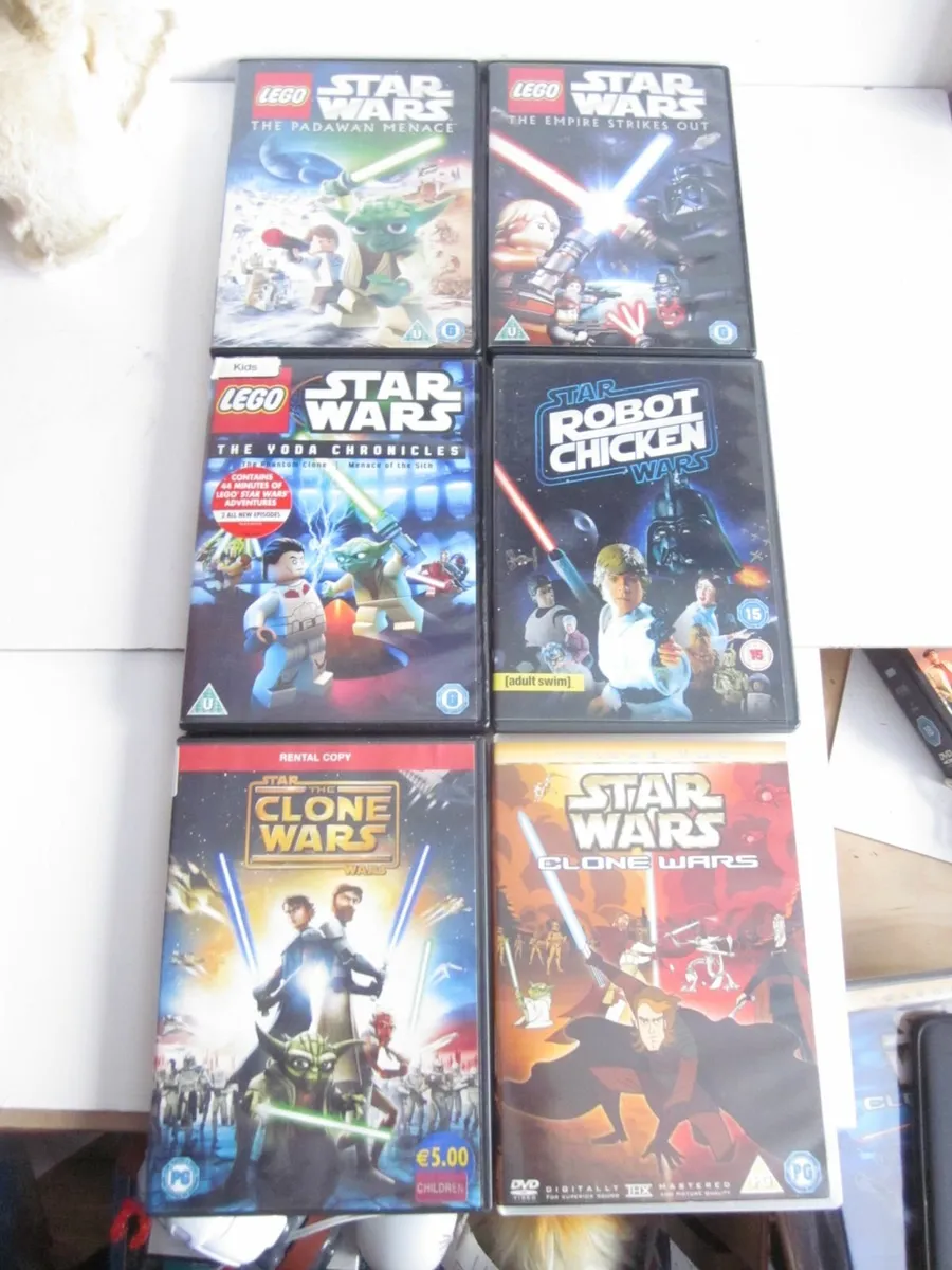 Star Wars Lego DVD's X6 - Image 1