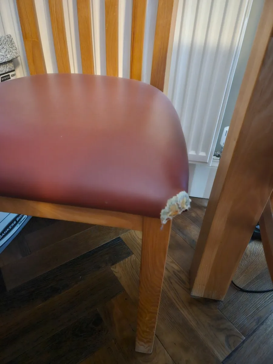 Wooden Table and 6 Chairs - Image 3