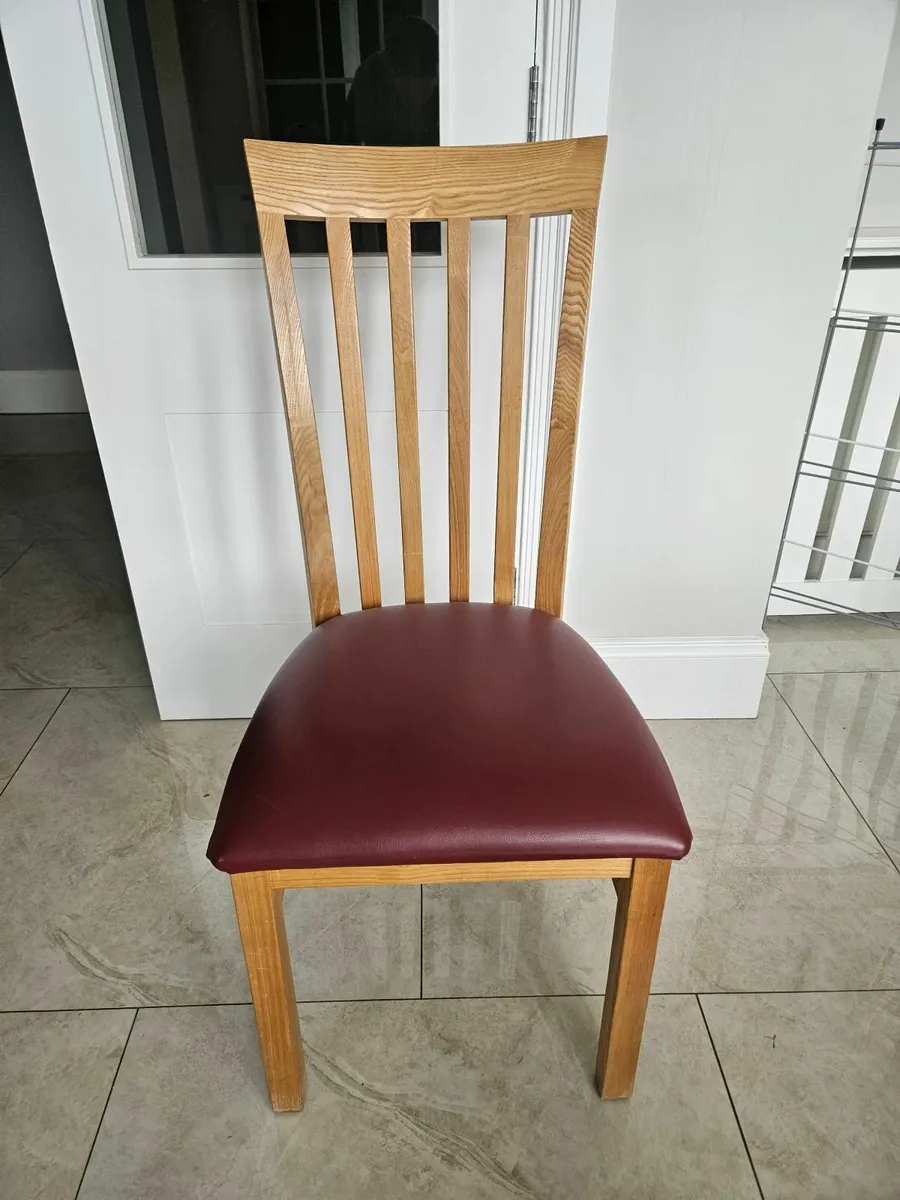 Wooden Table and 6 Chairs - Image 4