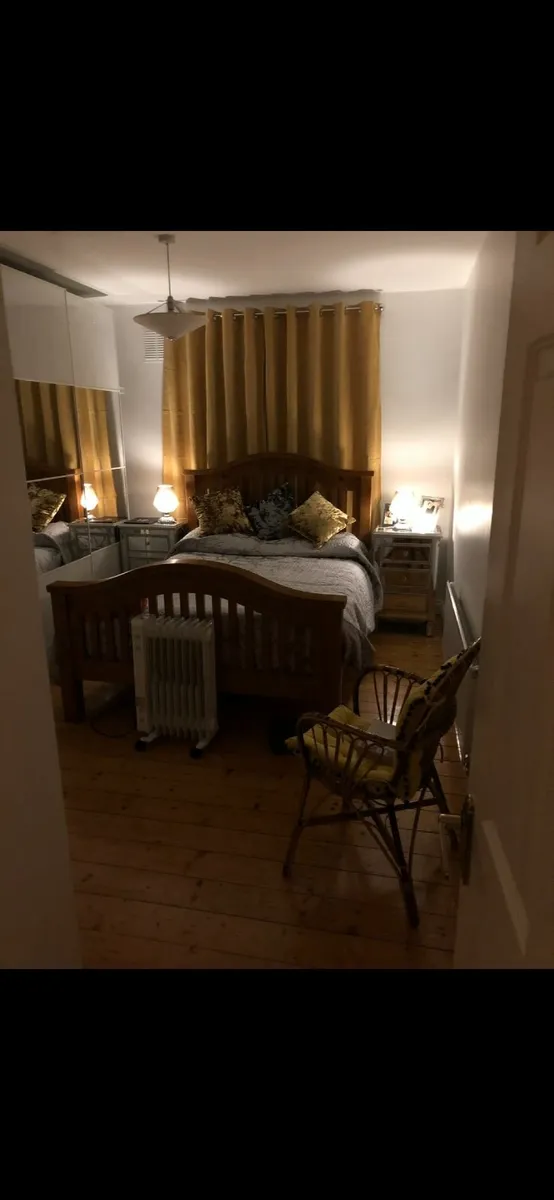 Teak double bed - Image 1