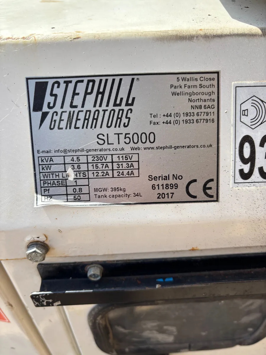 Stephill SLT5000 Lighting Tower 4.5Kva - Image 4