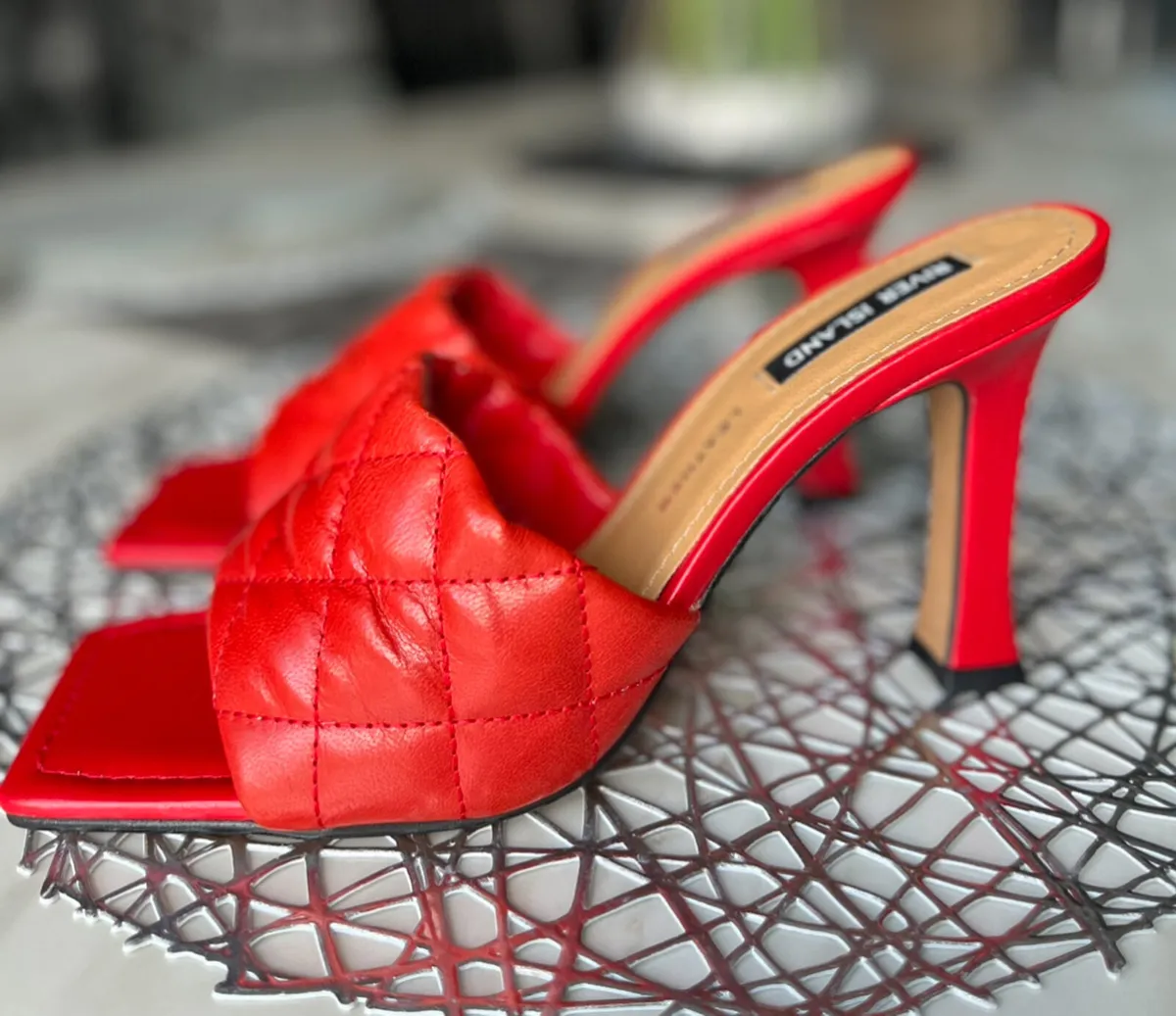 River Island Heeled Mules - Image 1