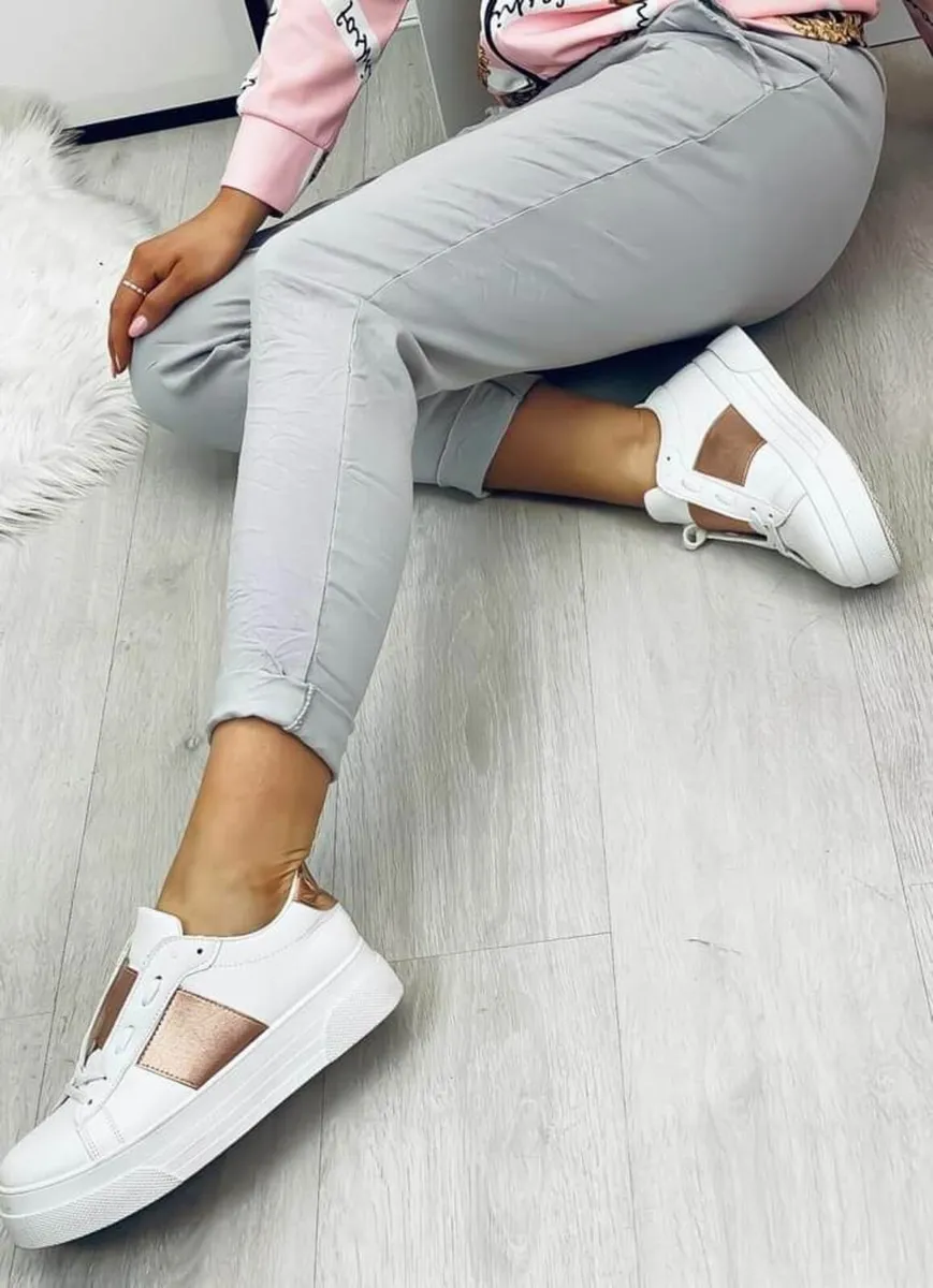 Ladies italian stretch trousers 10/16 - Image 2