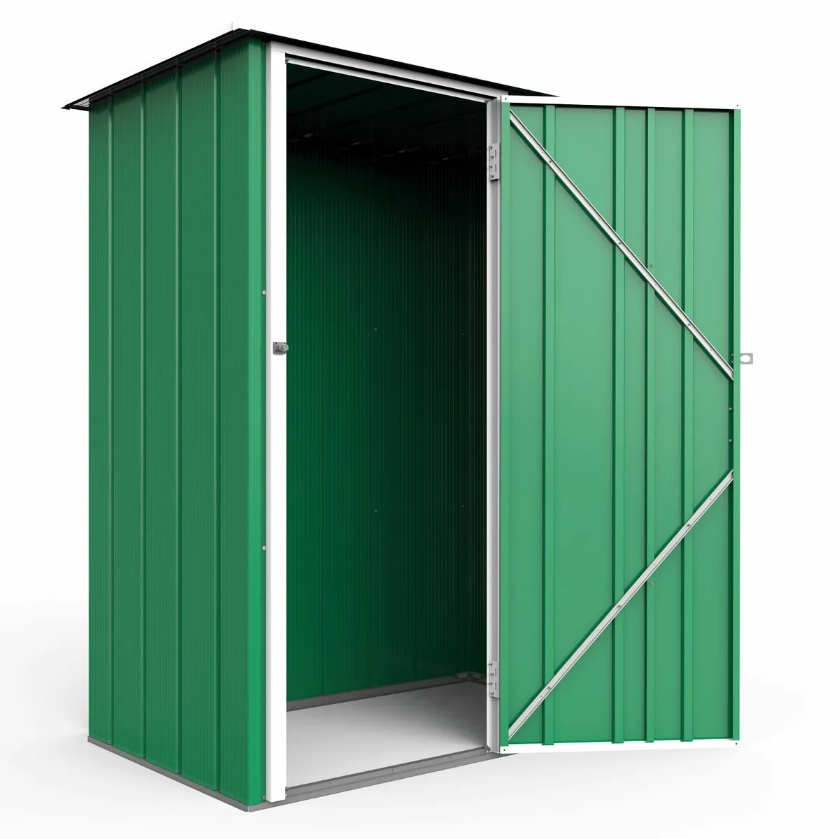 Easy-Store 5x3 Steel Garden Shed Green or Grey . - Image 1