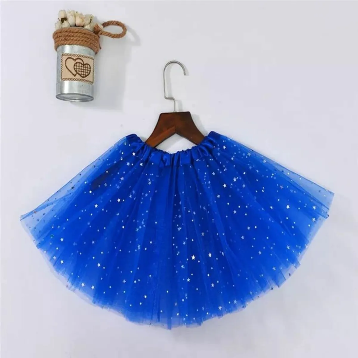 Children's blue tulle skirt one size - Image 2