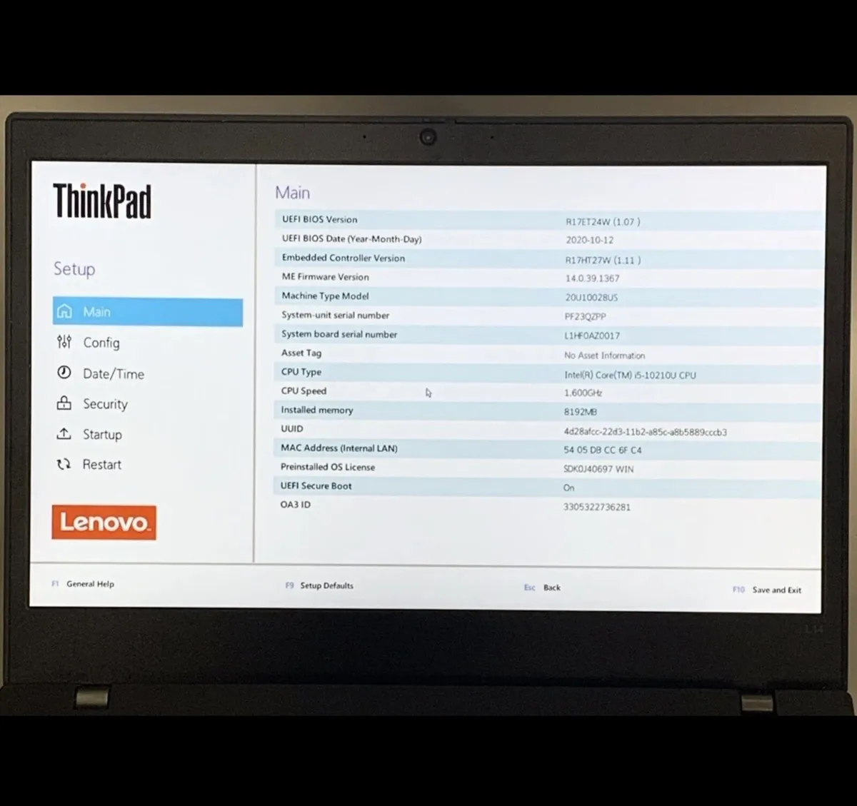 Lenovo Thinkpad L14 Gen 1 i5-10 - Image 2