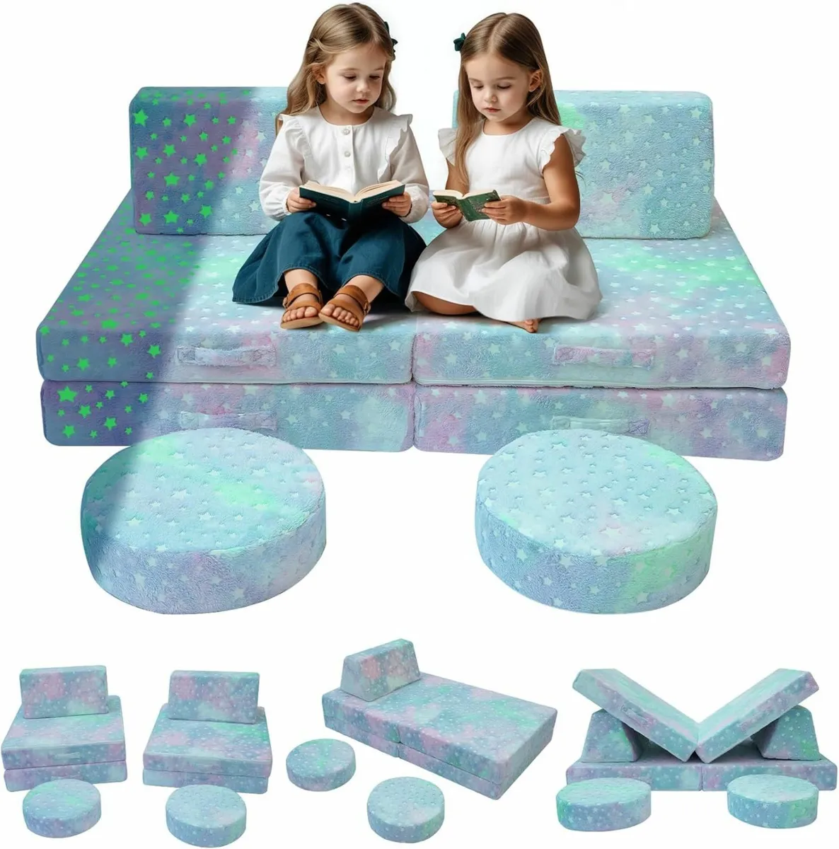 Kids Play Sofa Bed, Glow Sofa Modular Armchair - Image 1