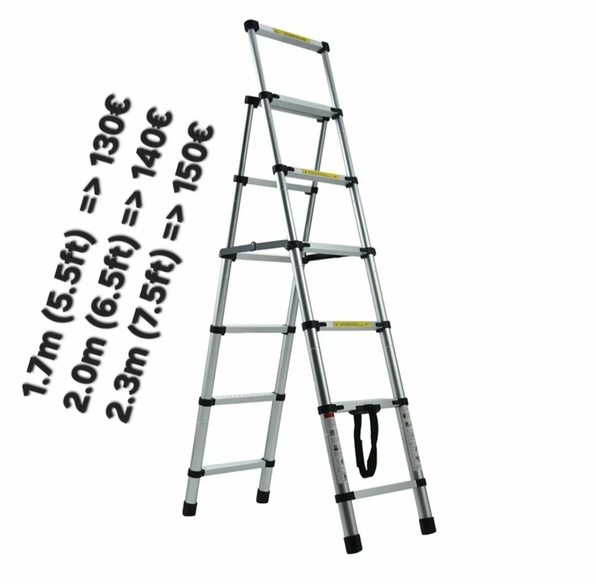 Telescopic Foldable Ladder A Shape - Image 2