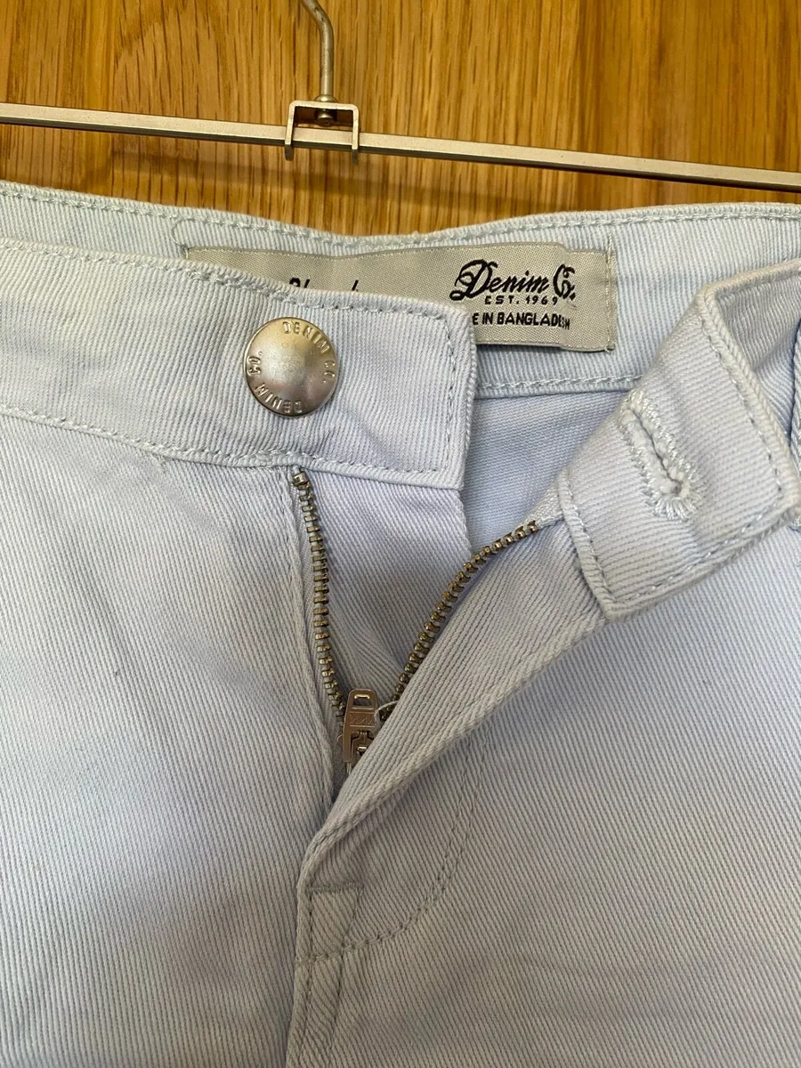 Denim & Co. Light Blue Denim Shorts - Image 3