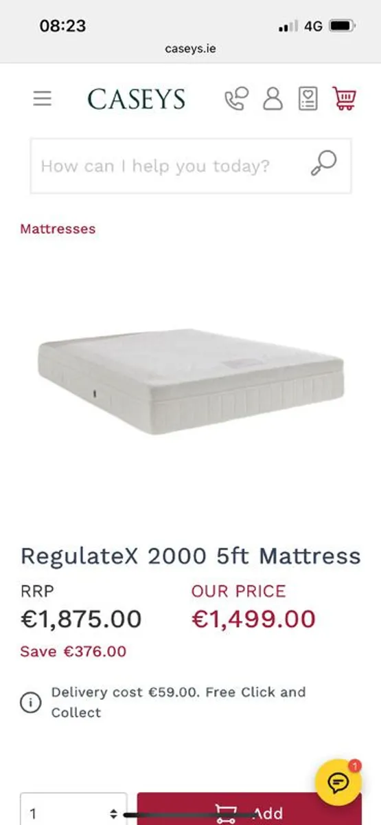 RegulateX 2000 5ft King Size Mattress (KING KOIL/Kaymed)
