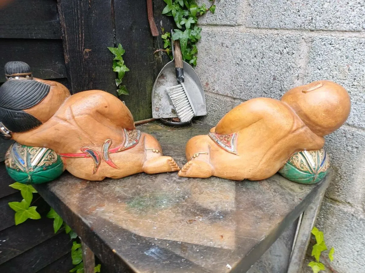 Large Vintage Sleeping Buddhas - Image 2
