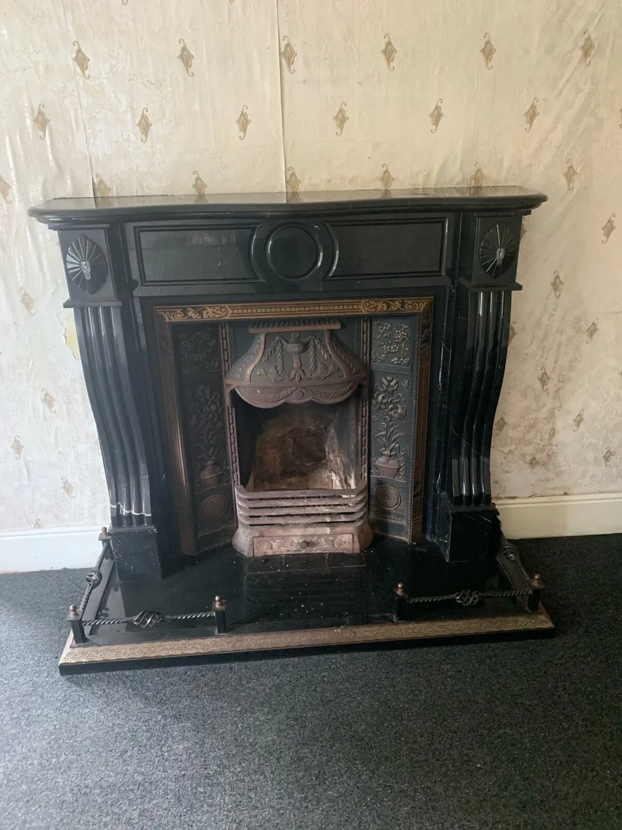 Marble fireplace