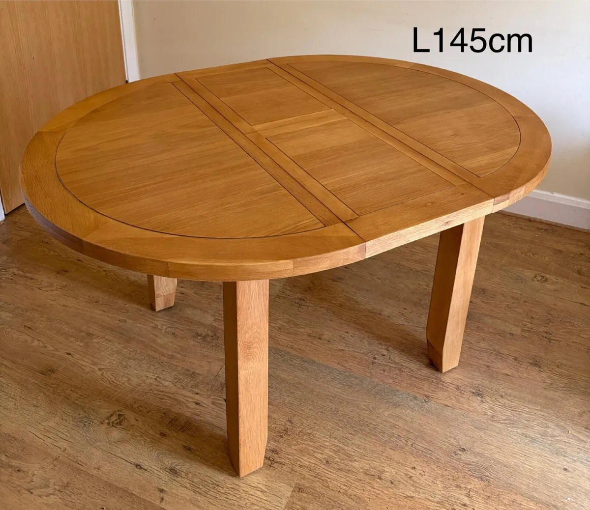 Solid Oak Extendable Round Table - Image 2