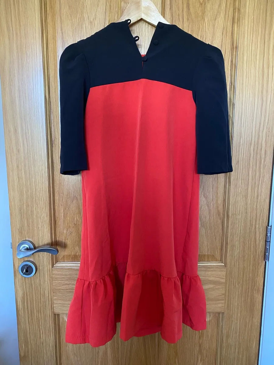 Red & Black Scallop Dress | Uk 6 - Image 4