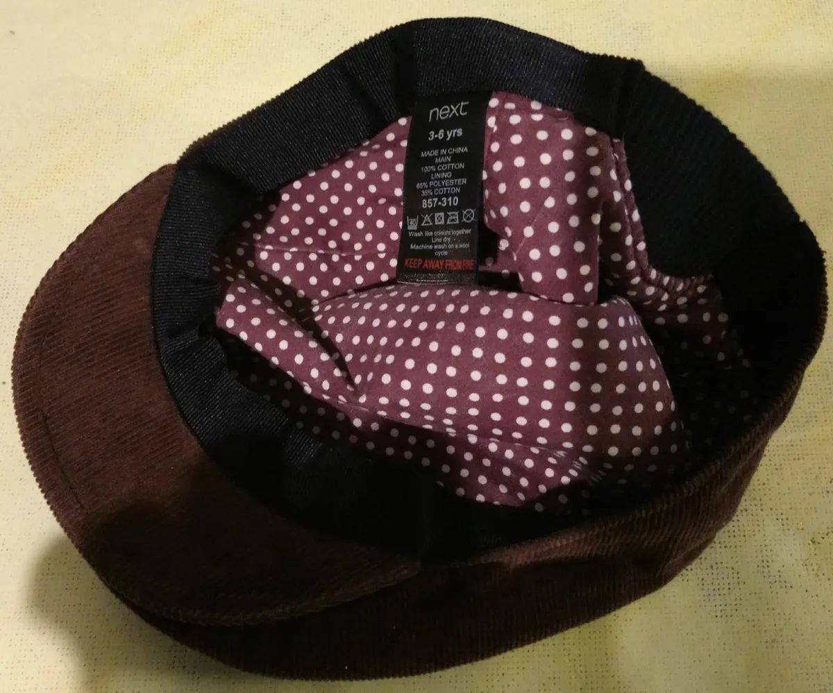 Kids flat cap toddler paddy cap driver hat  bunnet - Image 3