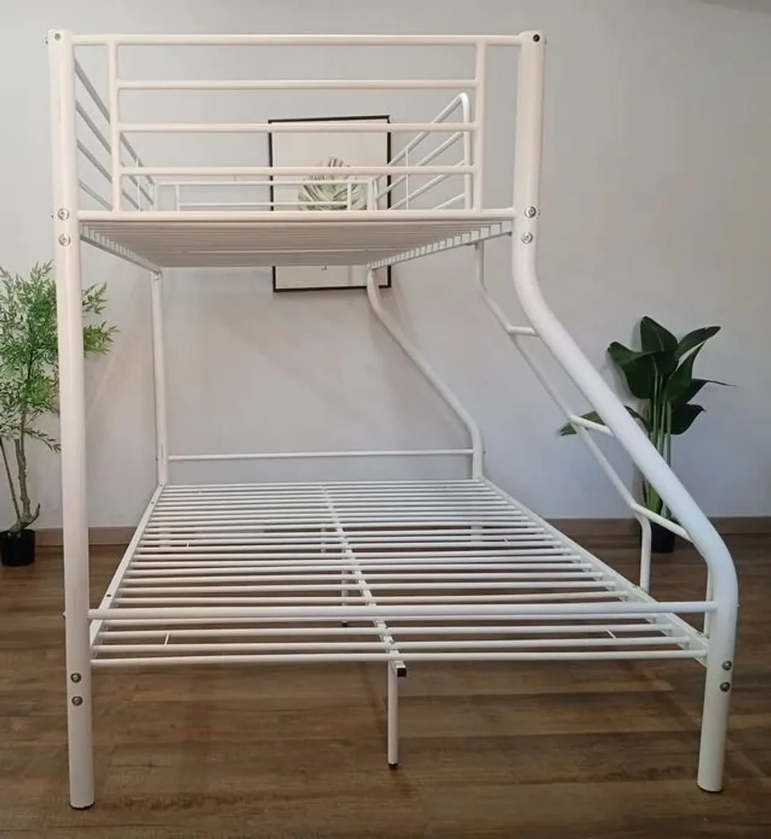 White Double Metal Bunk Bed FREE DELIVERY - Image 2