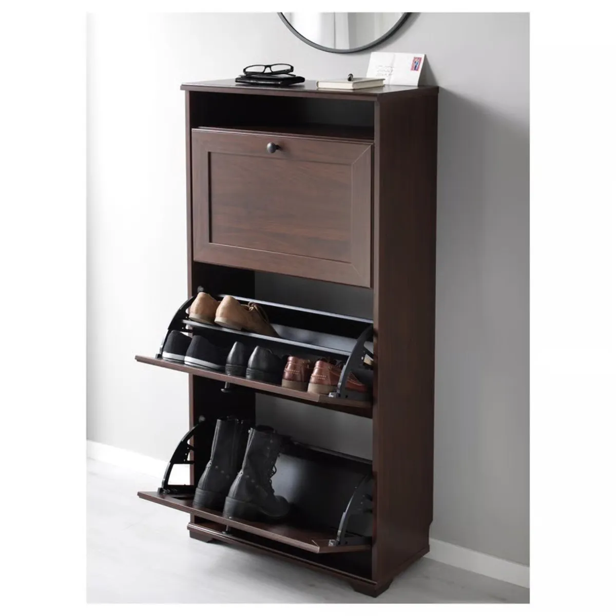 IKEA BRUSALI Shoe Cabinet – Brown - Image 2
