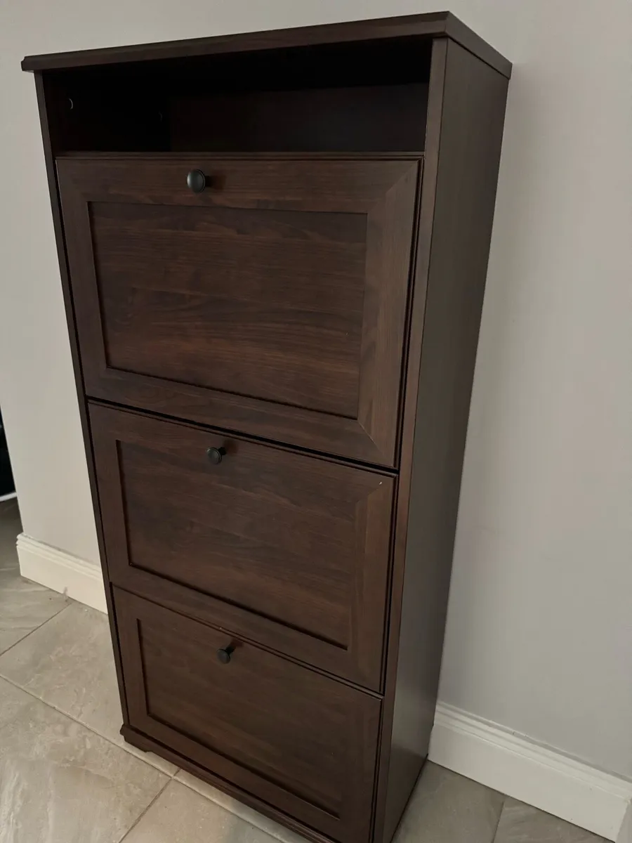 IKEA BRUSALI Shoe Cabinet – Brown - Image 4