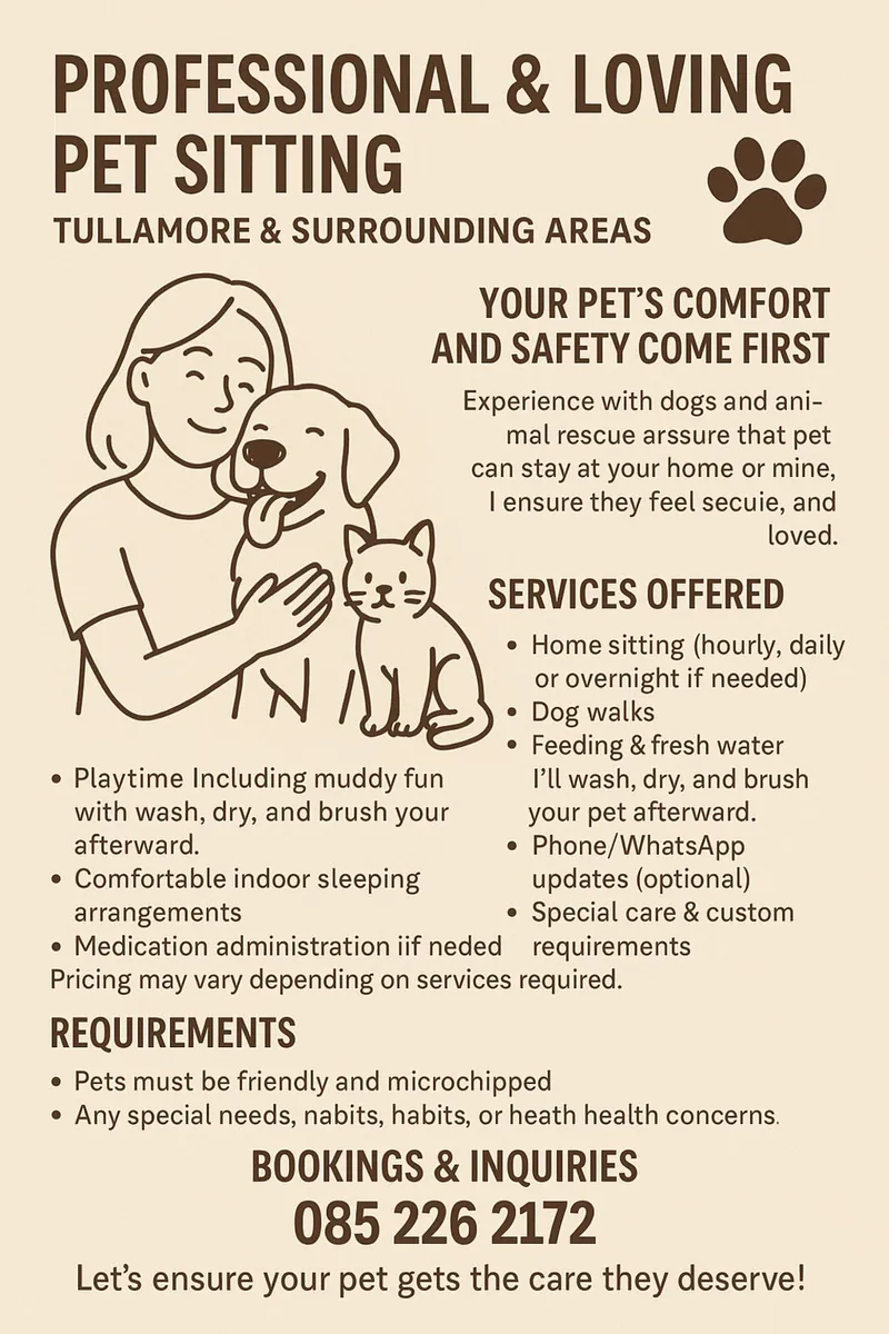 Pet Sitting - Image 1