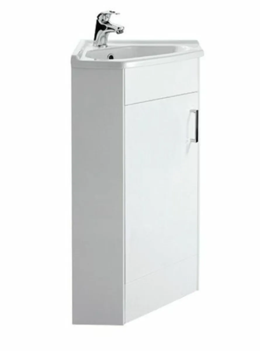 New Corner Cabinet Vanity Unit with Ceramic Basin - Image 1