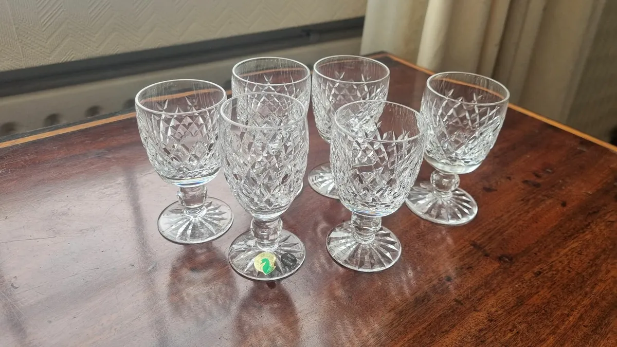 6 Waterford Glass Goblets