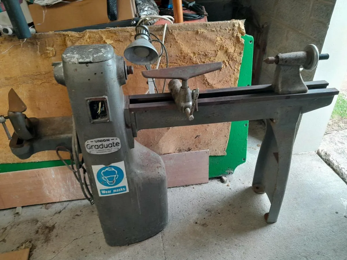 Union Graduate wood turning lathe - Image 1