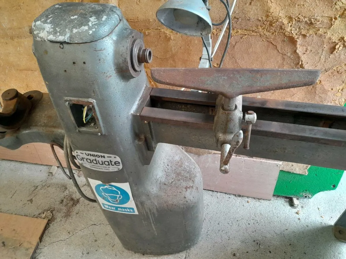 Union Graduate wood turning lathe - Image 2