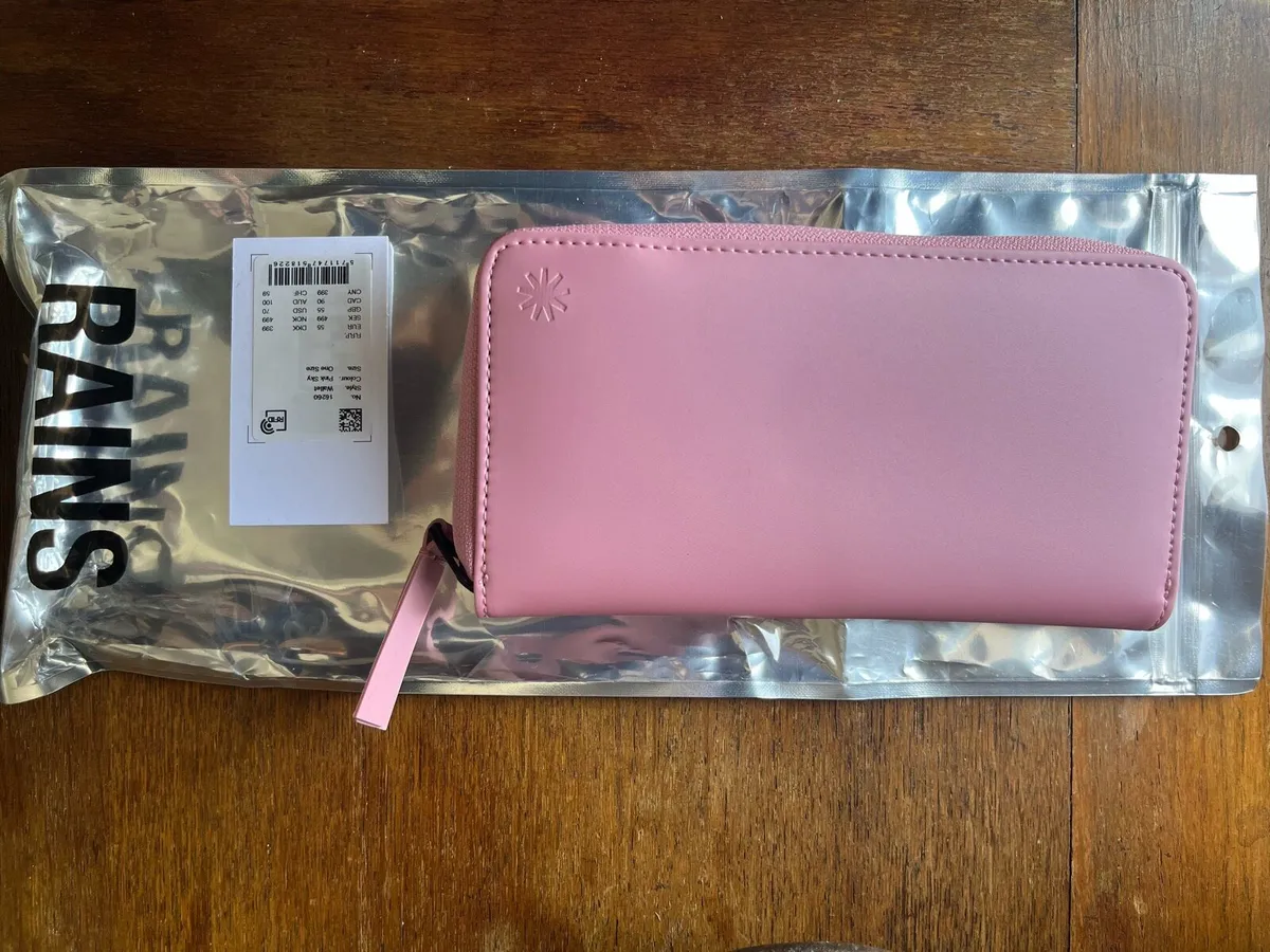 RAINS wallet, pink, BNWT - Image 1