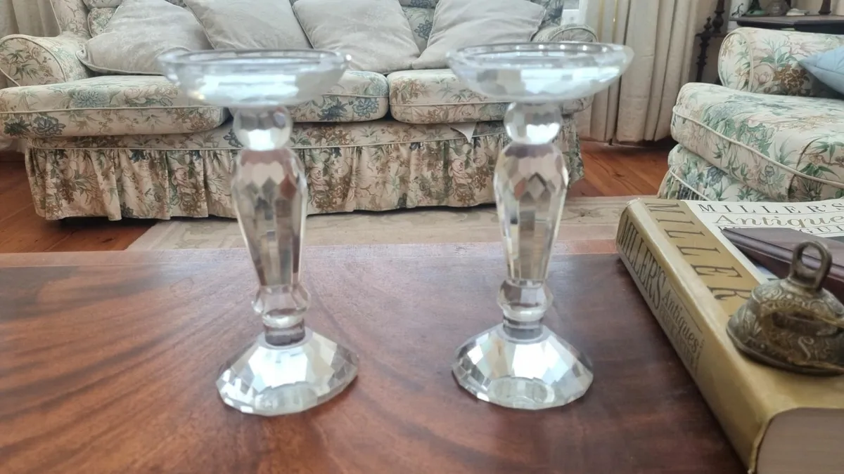 Waterford Glass Candle Sticks
