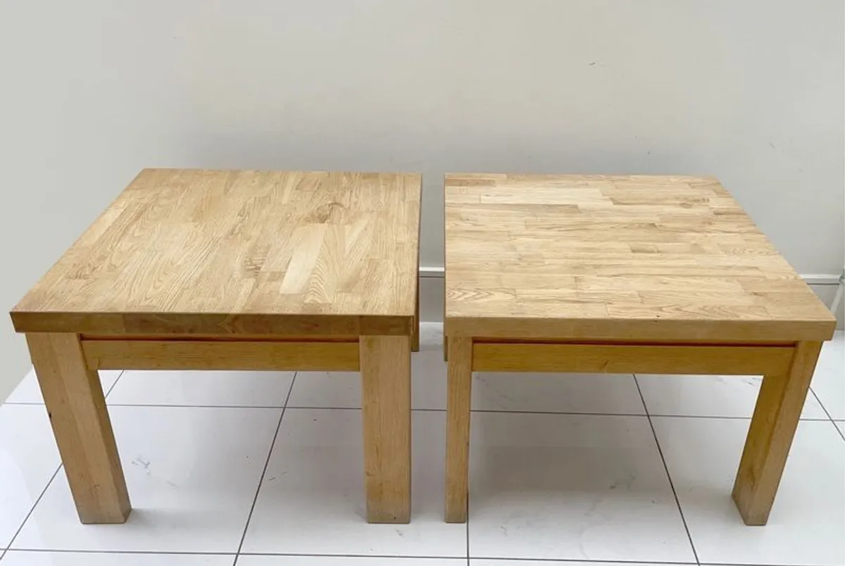 TWO Oak Tables - Image 1