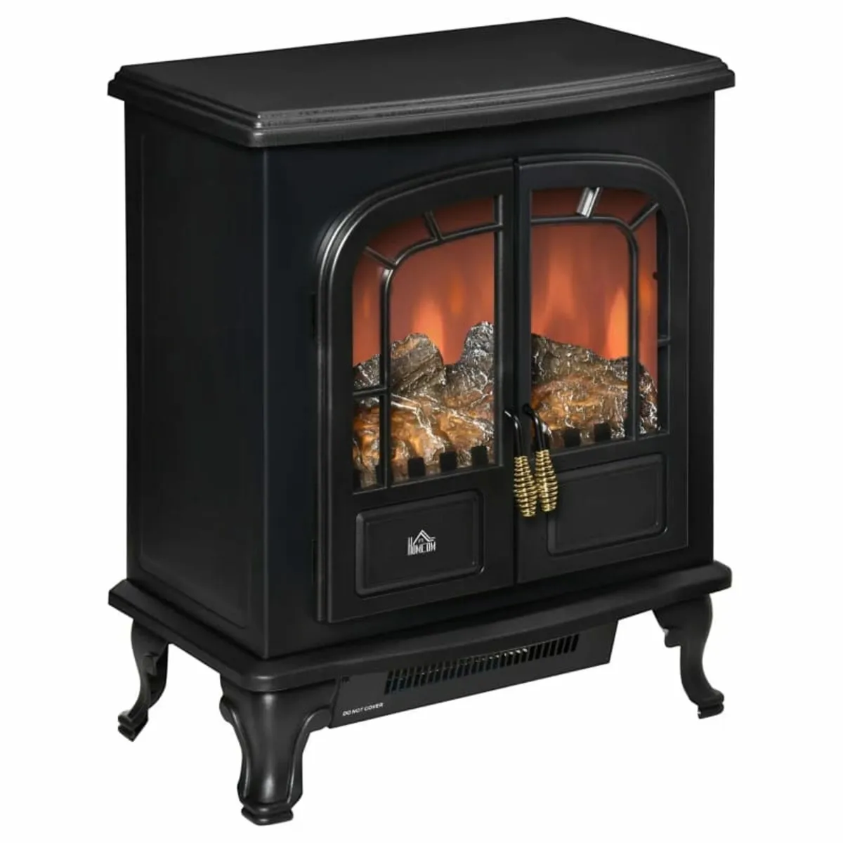 Electric Fireplace Stove Heater with LED Fire Flam - Image 1