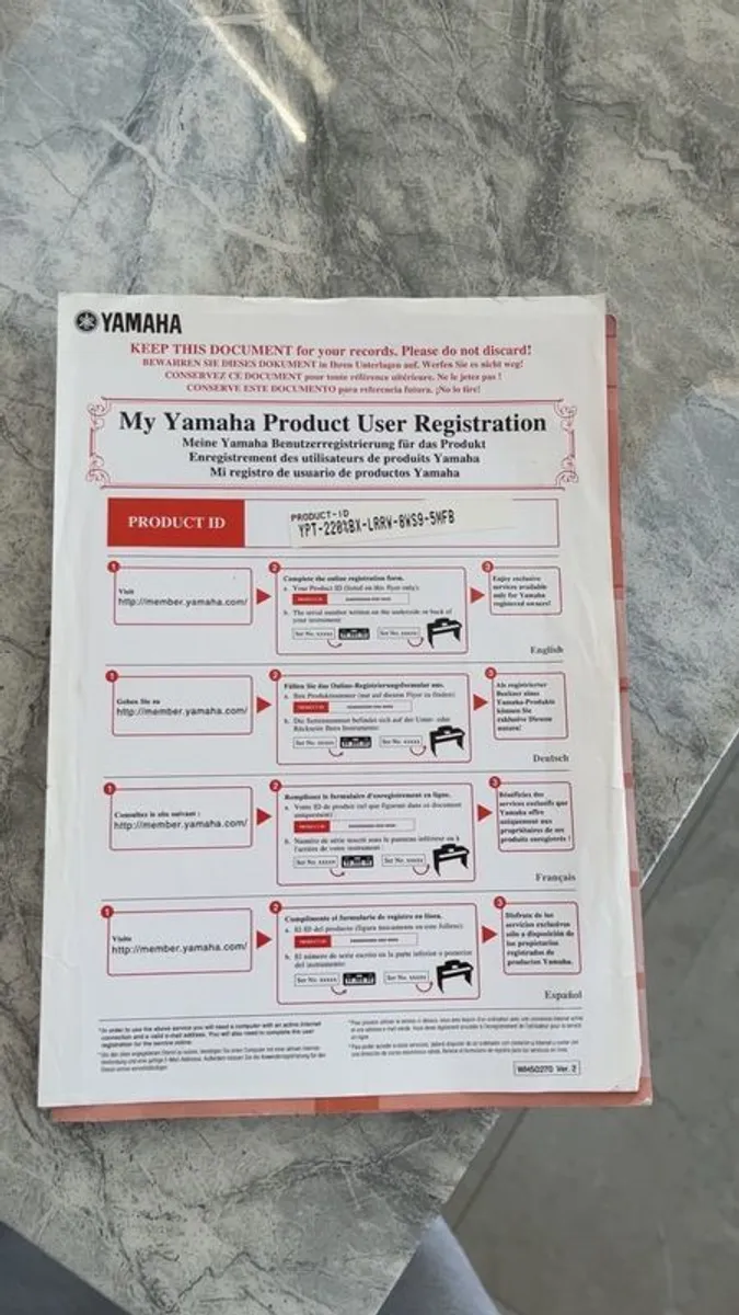 Yamaha Digital Keyboard and Stand - Image 2