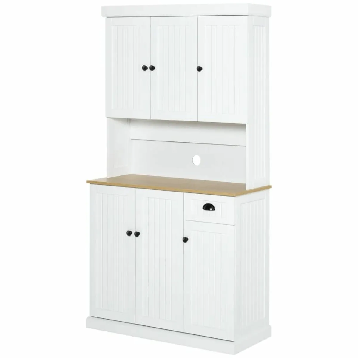 180cm Freestanding Kitchen Cabinet, Modern Storage - Image 1