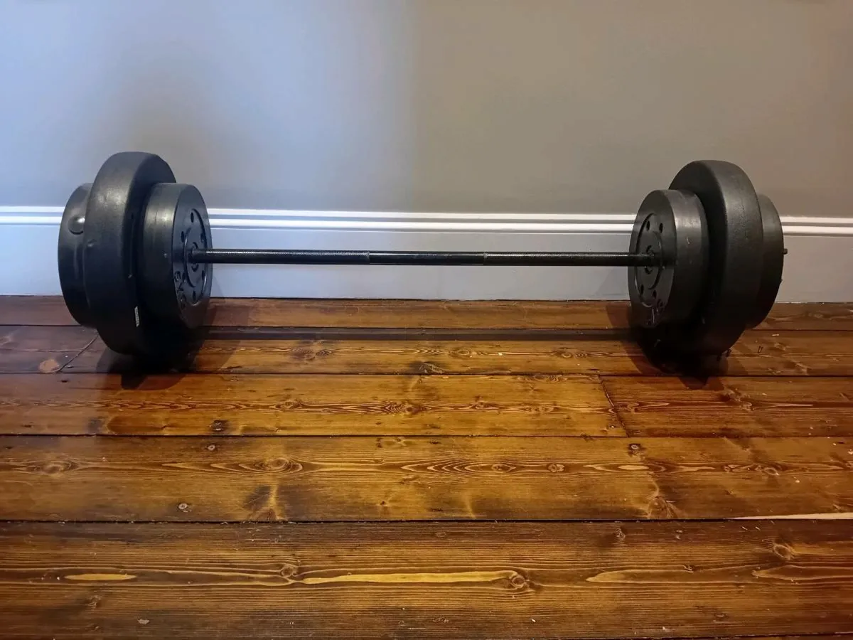 Gym weights and barbell - Image 1
