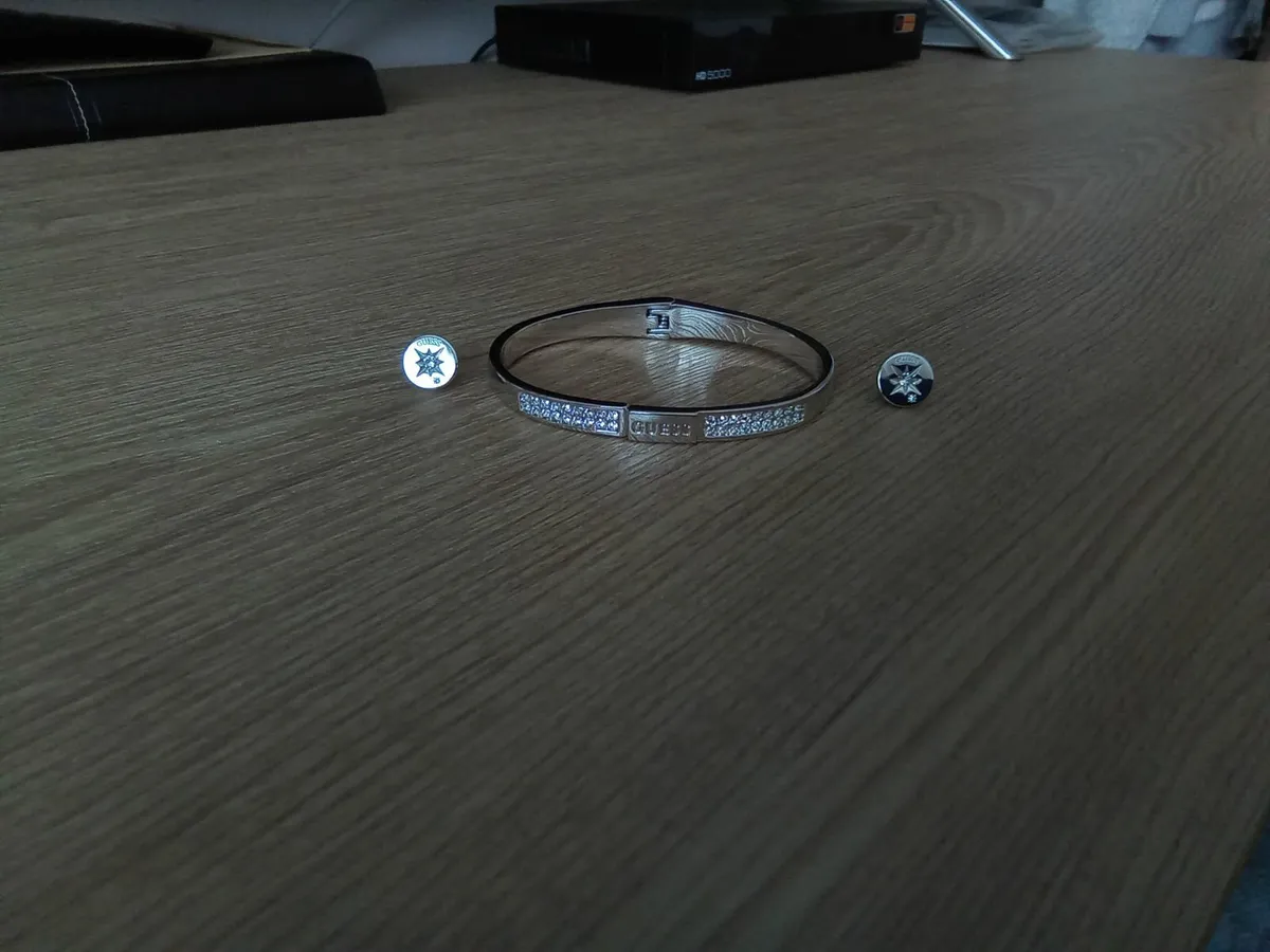 Guess bracelet and earrings