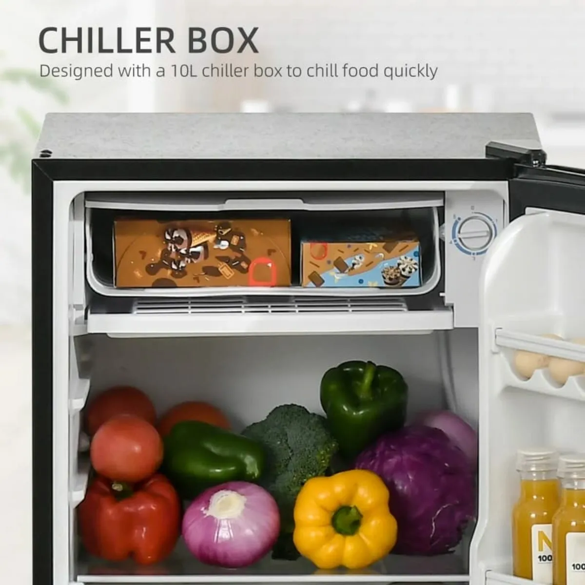 91 Litre Freestanding Under Counter Fridge Freezer - Image 2