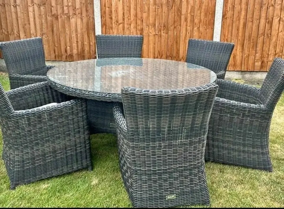 6 seaters rattan garden set - Image 2