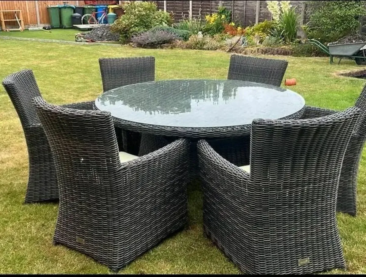 6 seaters rattan garden set - Image 3