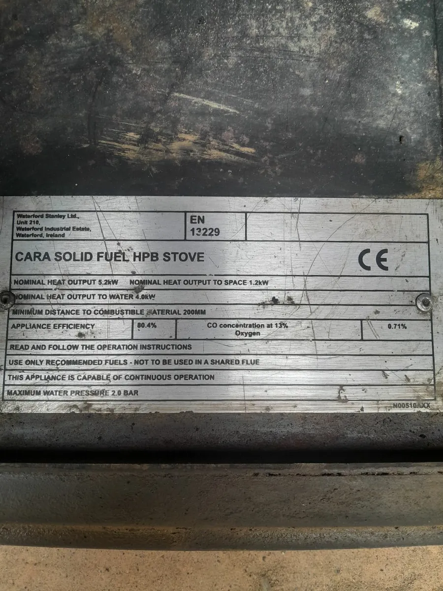 Stanley Cara insert boiler stove - Image 1